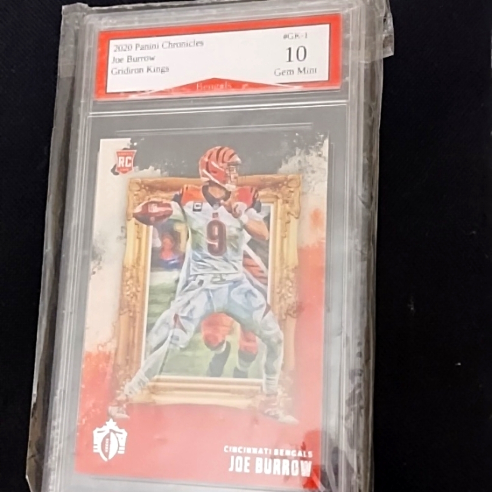 Joe Burrow Rookie card gridiron kings graded Gem mint 10